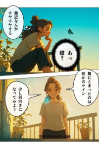 蝶スピリチュアル漫画